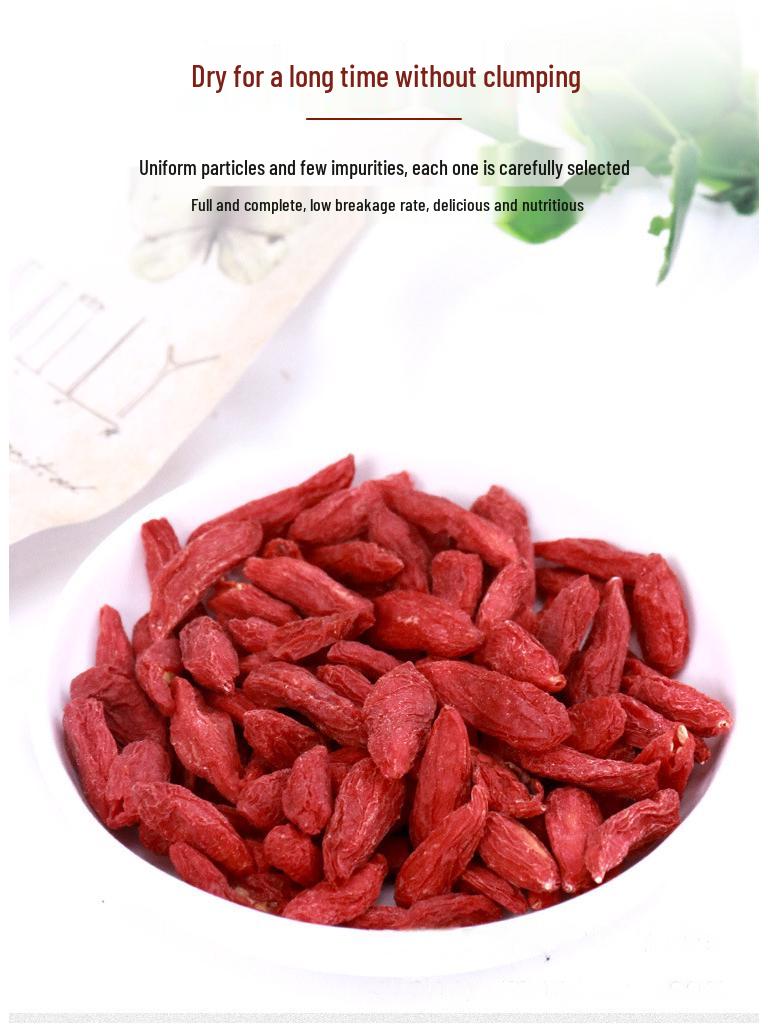 Premium 250g Bag of Authentic Dried Ningxia Red Goji Berries for Tea or Flower Fruit Tea.