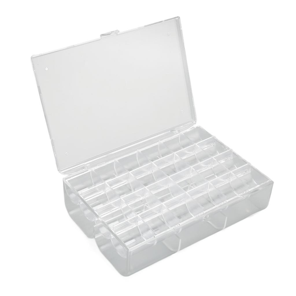 Earring Holder Organizer Transparent Acrylic 30 Grids Portable Stackable Earring Organizer Box L
