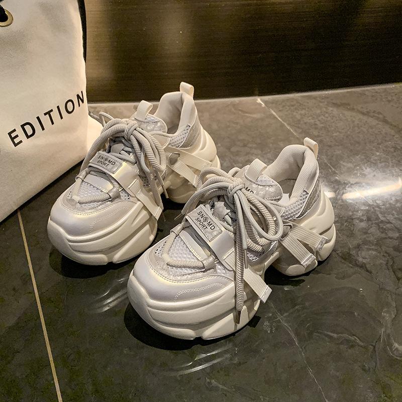 

Dad Shoes Women s 2025 Autumn New Women s Shoes Thick Soles Increase Women s Mesh Breathable Versatile Explosive Sports Trend Shoes 40