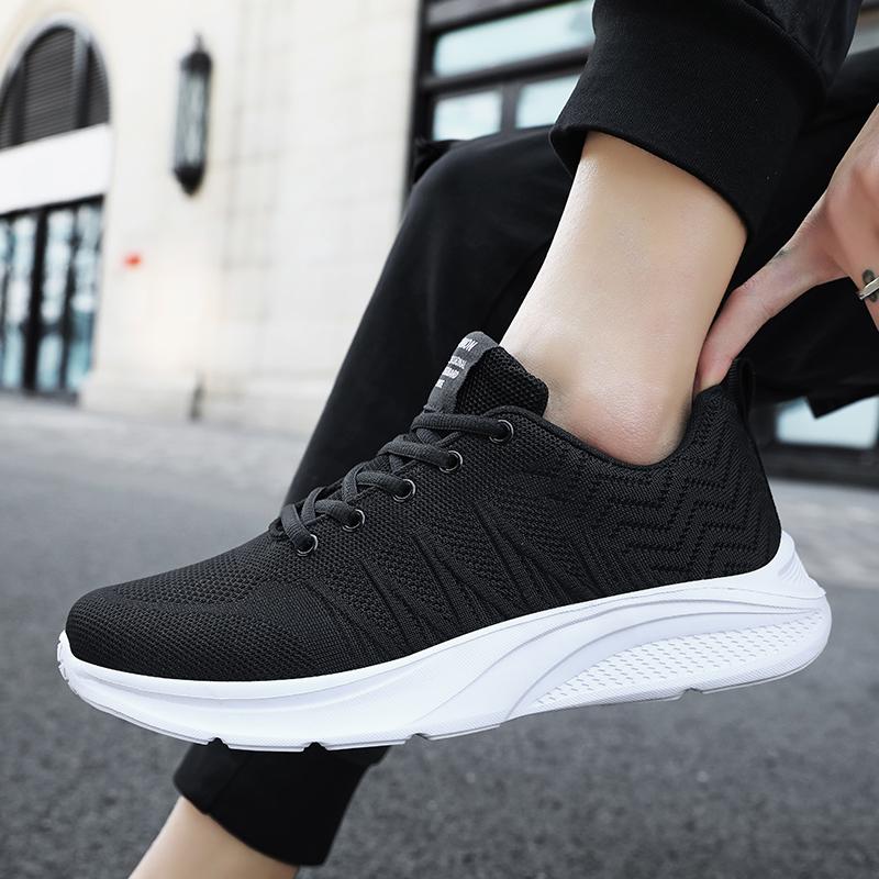 Running Shoes for Men Knitted Casual Sneaker Running Sports Shoes Breathable Women Casual Jogging Shoes Outdoor Trainers