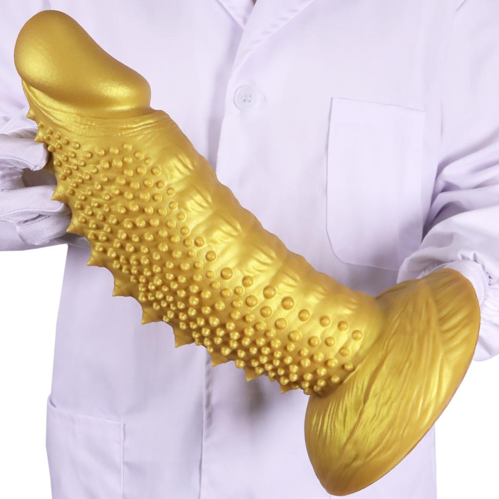 Dildo Réaliste en Silicone Dents de Loup - Pénis Artificiel Texturé Doux pour Femmes, Stimulation du Point G Jouet Sexuel Adulte pour Couples