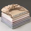100% Natural Mulberry Silk Fitted Bed Sheets with Elastic Bands Luxury Mattress Cover Single Double King Queen Size Bed Cover