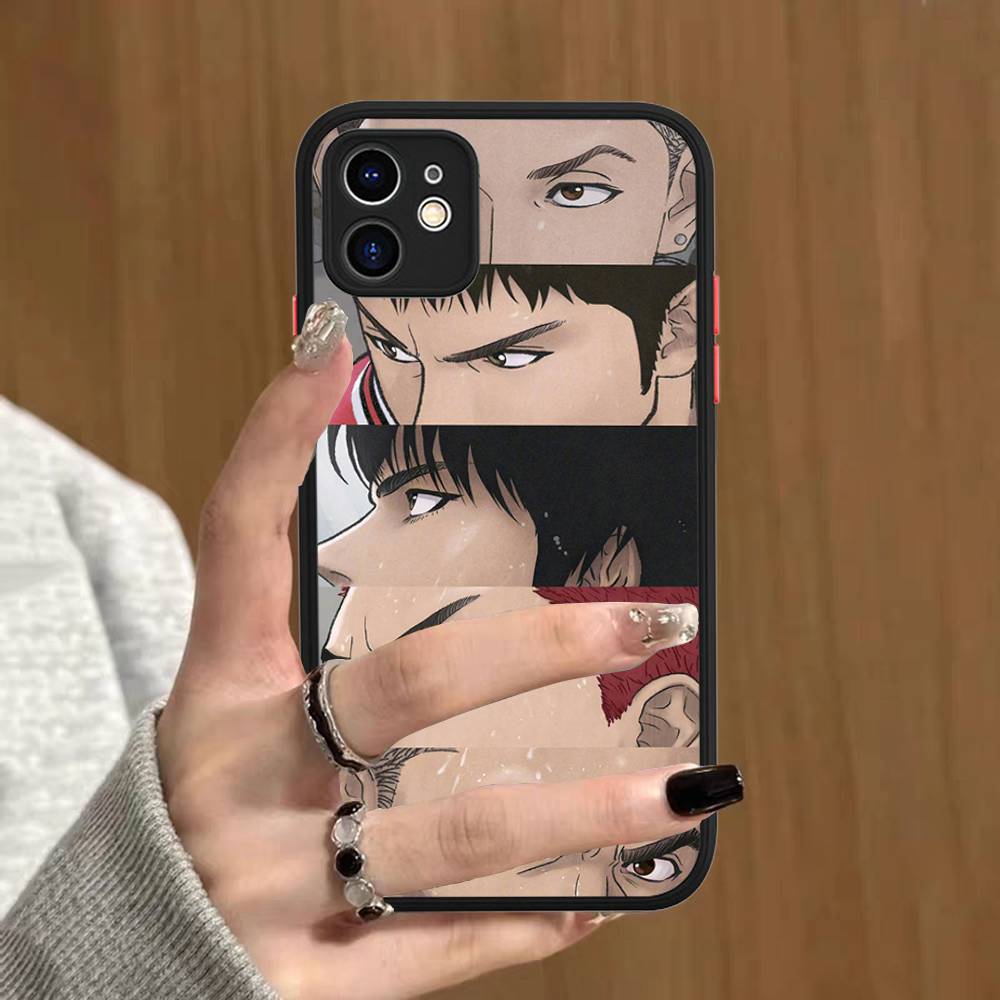 Japanese S-SLAM D-DUNK Phone Case For IPhone 16 15 14 13 12 11 Pro Max 7 8 6 6s Plus Matte Cover