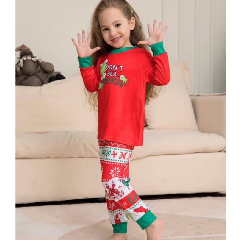 Cozy And Stylish New Monster Print Pajama Set Family Matching Outfits For Christmas