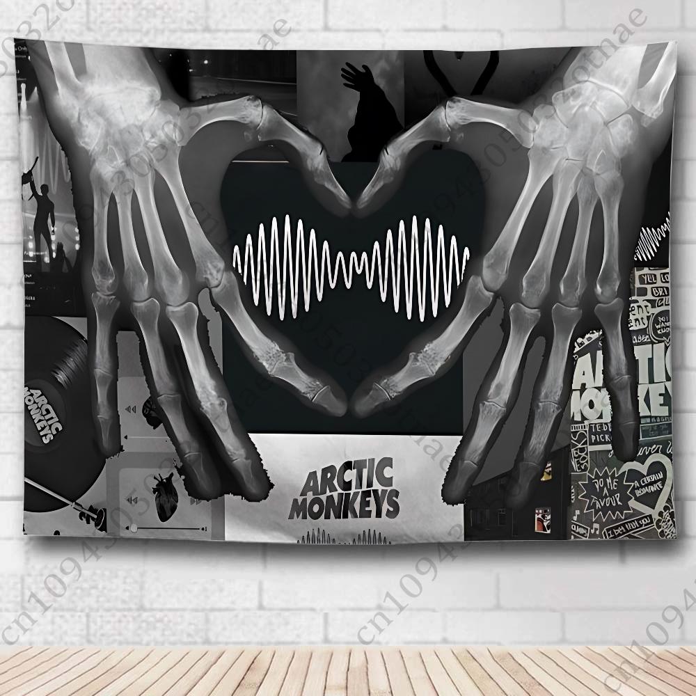 Band AArctic MMonkeys Tapestry Hand Pulled Flag to Advertising ClothSchoolCampingBirthday Party DIY Garden flag Banners