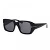 Tom Ford Sunglasses Square Full Rim  Shiny Black Frame And Smoke Lens Ft1035 N01a Black