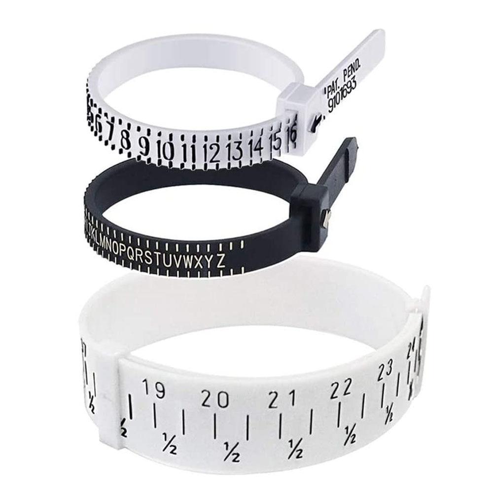 

Измерительное устройство для ювелирных изделий, состоящее из трех частей. Инструмент для измерения браслетов из полиуретана для измерения размеров колец в США, Великобритании и Великобритании. 3pcs