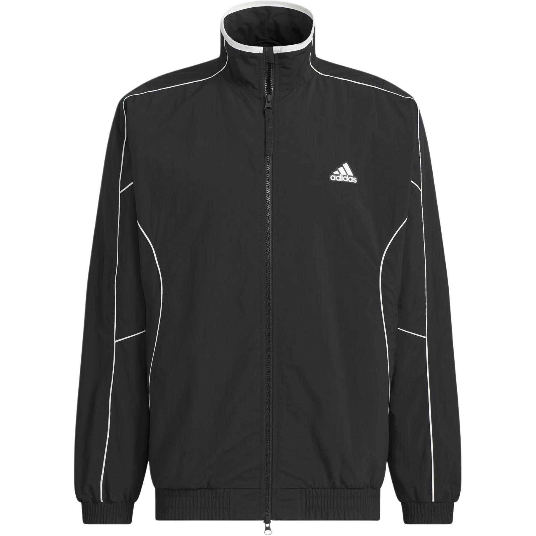 Adidas WORDING BRUSHED TRICOT LINED Jackets & Coats Unisex Black JH1023- 3XL
