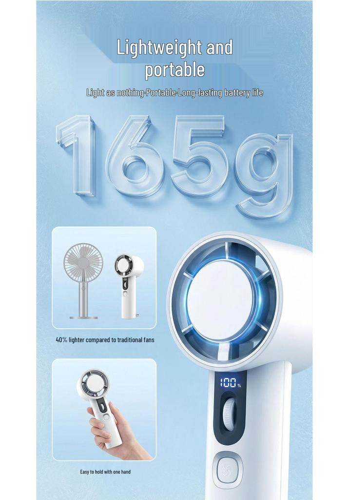 Portable Mini USB Rechargeable Handheld Cooling Fan for Home and Outdoor Use