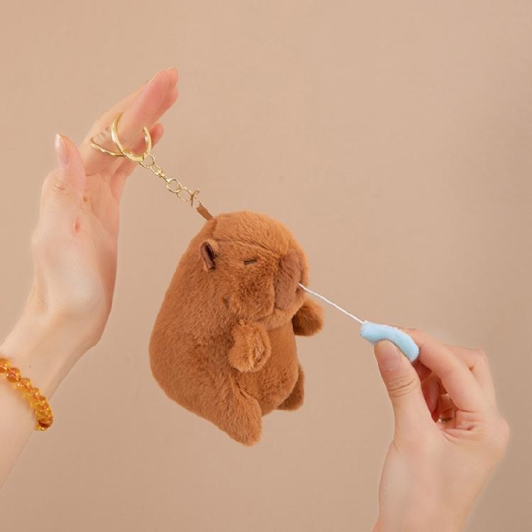 Practical Capybaras Character Keychain Charm Pendant with Mix Fashion Accessories Portable for Travel and Parties