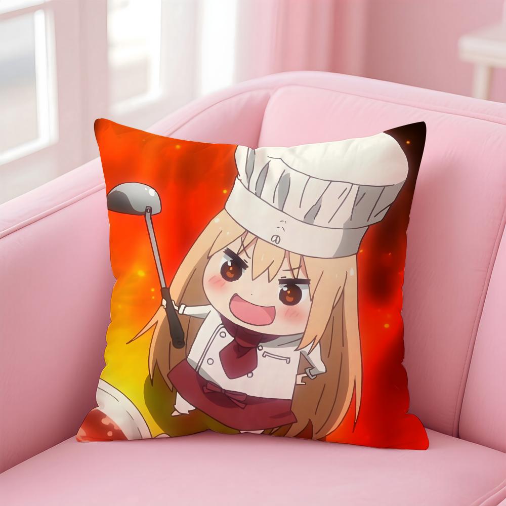 Anime H-Himouto! Umaru-chanS Cushion Cover Comfortable Reversible Pillow Cover Ideal for Car Sofa Bedroom & Beyond