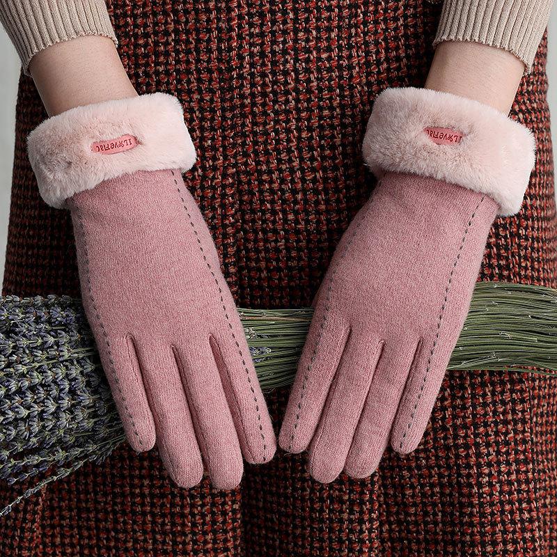 

Кашемировые перчатки женские зимние теплые шерстяные плюс коралловый флис пальцы женские морозостойкие зимние теплые перчатки one size fits all розовый