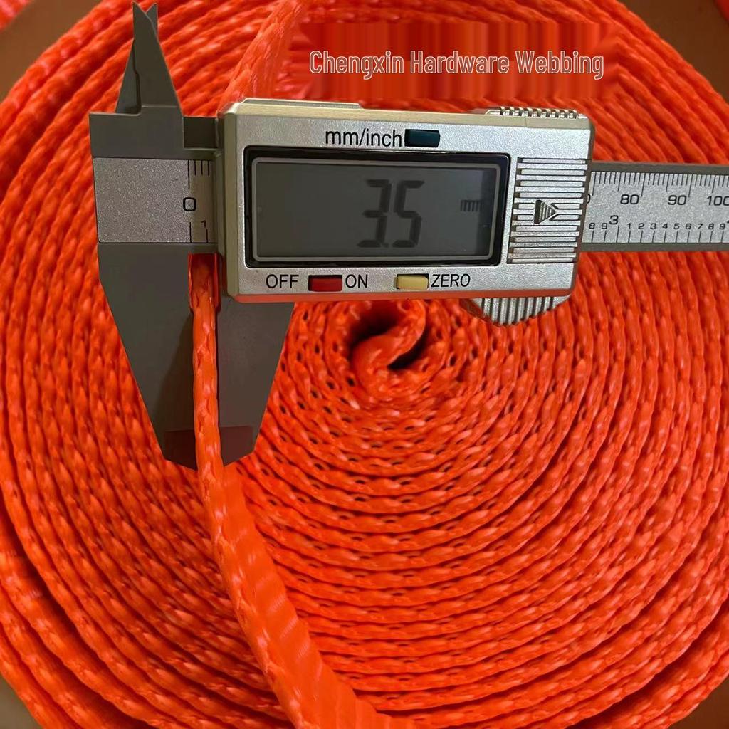 Strapazierfähige Zurrgurte für LKW und Anhänger - Flachband aus Polyester für Fracht-, Brems- und Abschleppseile.