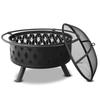 Round Multi-functional Wood Burning Fire Pit