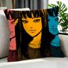 HHorror Ito Tomie Kawakami Ghost Cartooned Cushion Cover Cushion Cover Set Pcs x x x Pillowcase Decorative SofaHome