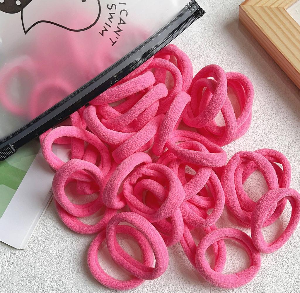 30/50PCS Women Girls 4cm Basic Hair Bands Simple Solid Colors Elastic Headband Hair Ropes Ties Hair Accessories Ponytail Holder