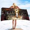 Christianity Buddhism Large Beach Towel Lightweight Pool Towels Quick Dry Bath Towel Ultra Soft Super Water Absorbent Pool Throw
