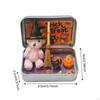 A Box Halloween Decoration Black Cat Pumpkin Ornaments for Boys Girls Mini Witch Broom Stuffed