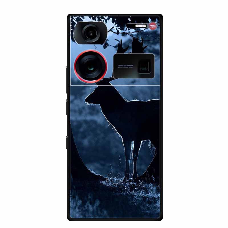 6.8" For ZTE Nubia Z60 Ultra Case Shockproof Black Silicone Soft Phone Case For ZTE Nubia Z60 Ultra Back Cover Case Cute Cartoon