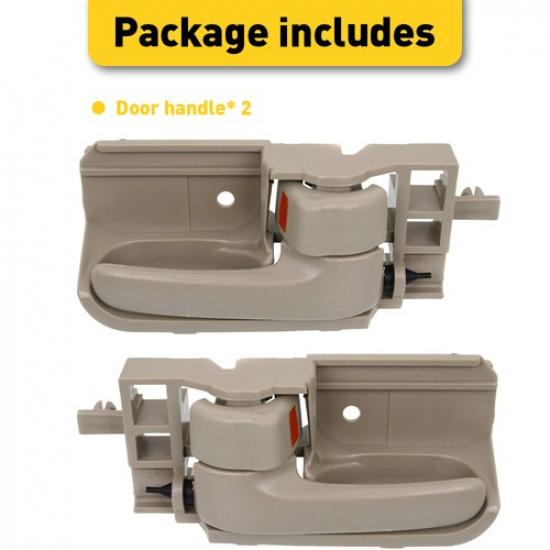 2X Left Right Interior Door Panel Handle Beige For 03-08 Base Vibe 6920512200A2