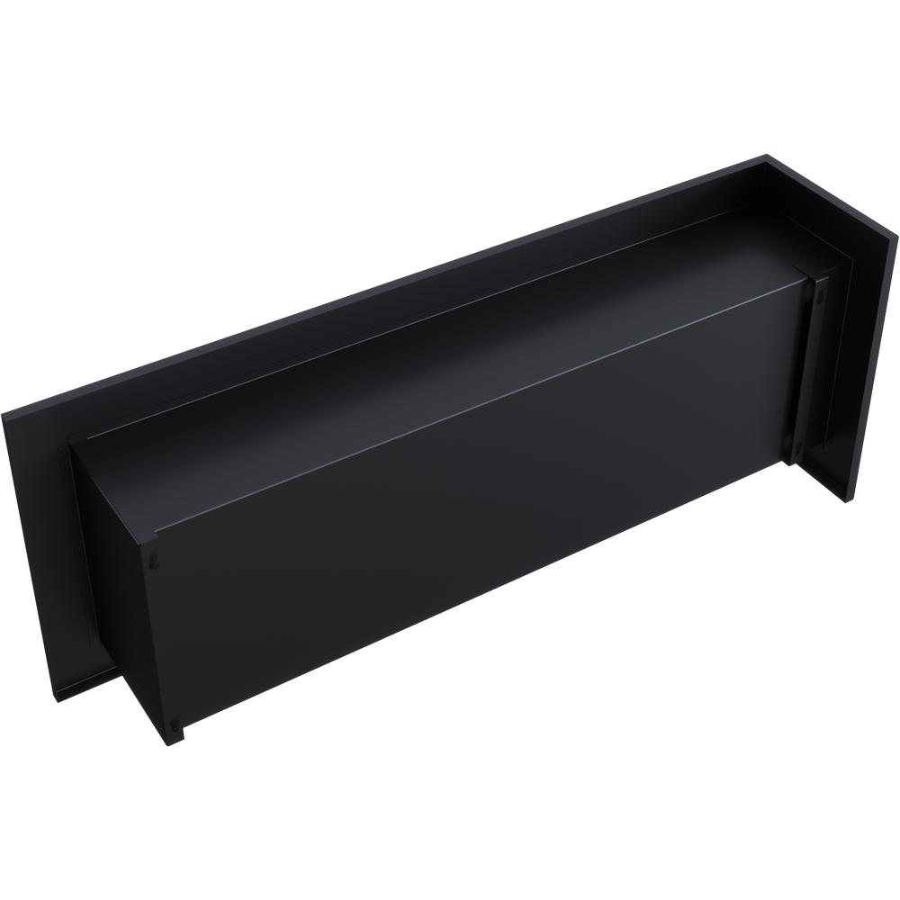 Wall mounted Bioethanol fireplace DELTA left-sided 120 cm TÜV 