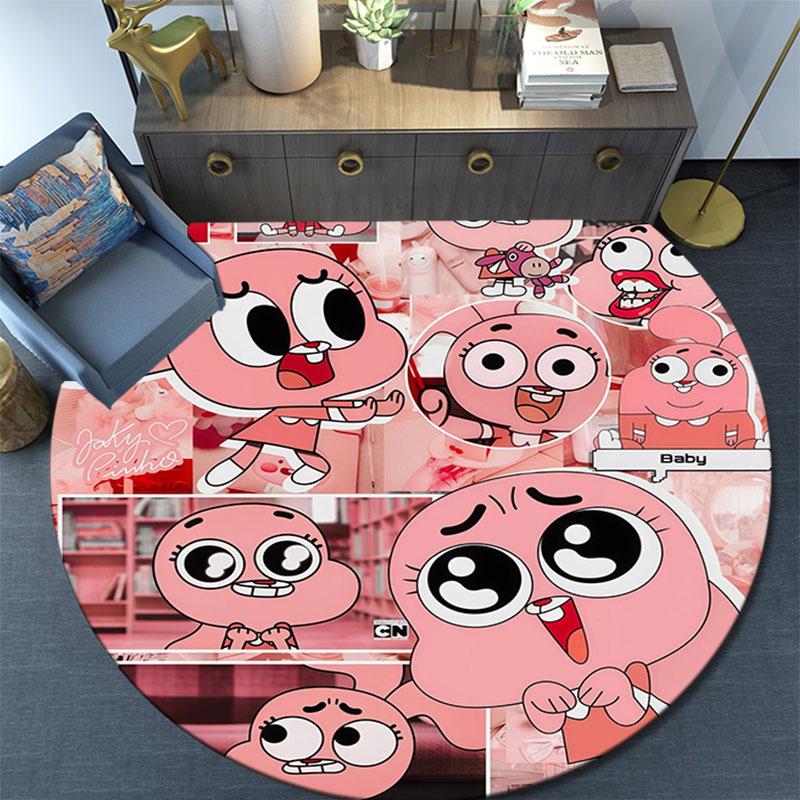 Anais Watterson pattern round rug,Carpet Rug for Living Room Bedroom Playroom ,Non-slip Floor Mat,Holiday Gifts and Birthday Gifts.