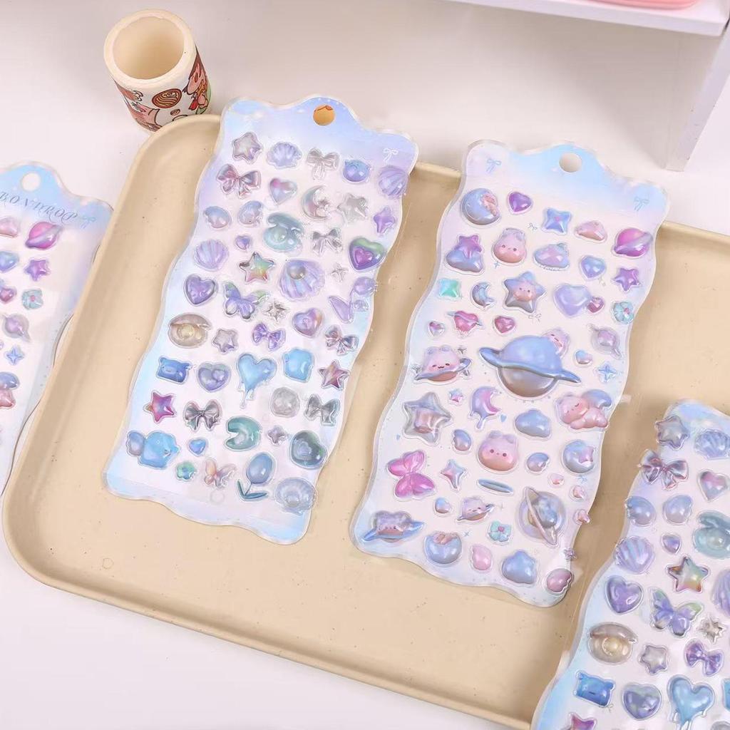 3d Stickers for Scrapbooking Cute 3D Candy Stickers Toddler Decals for Notebooks Textbooks Tablets School Classroom Kindergarten