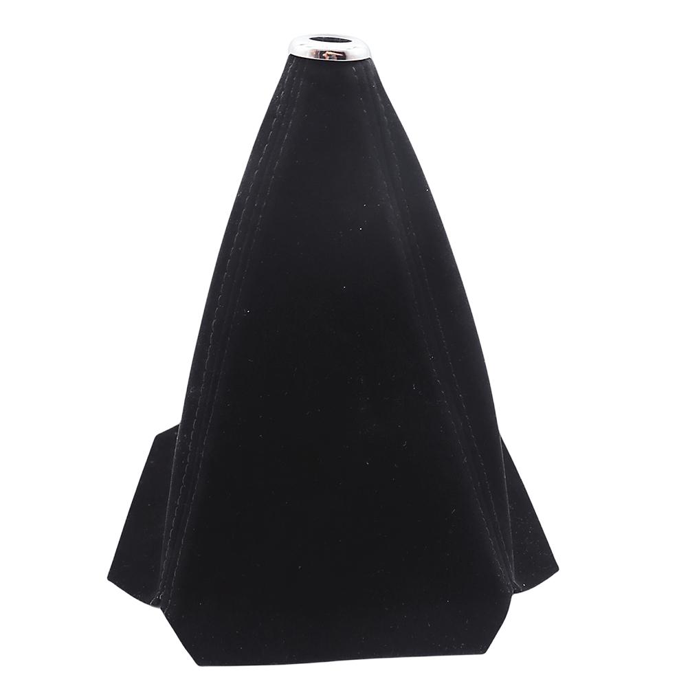 Suede Leather Car Gear Shift Collar Dustproof Car Manual Stick Shifter Gear Knob Cover Shift Lever Dust Sleeve Car Accessories