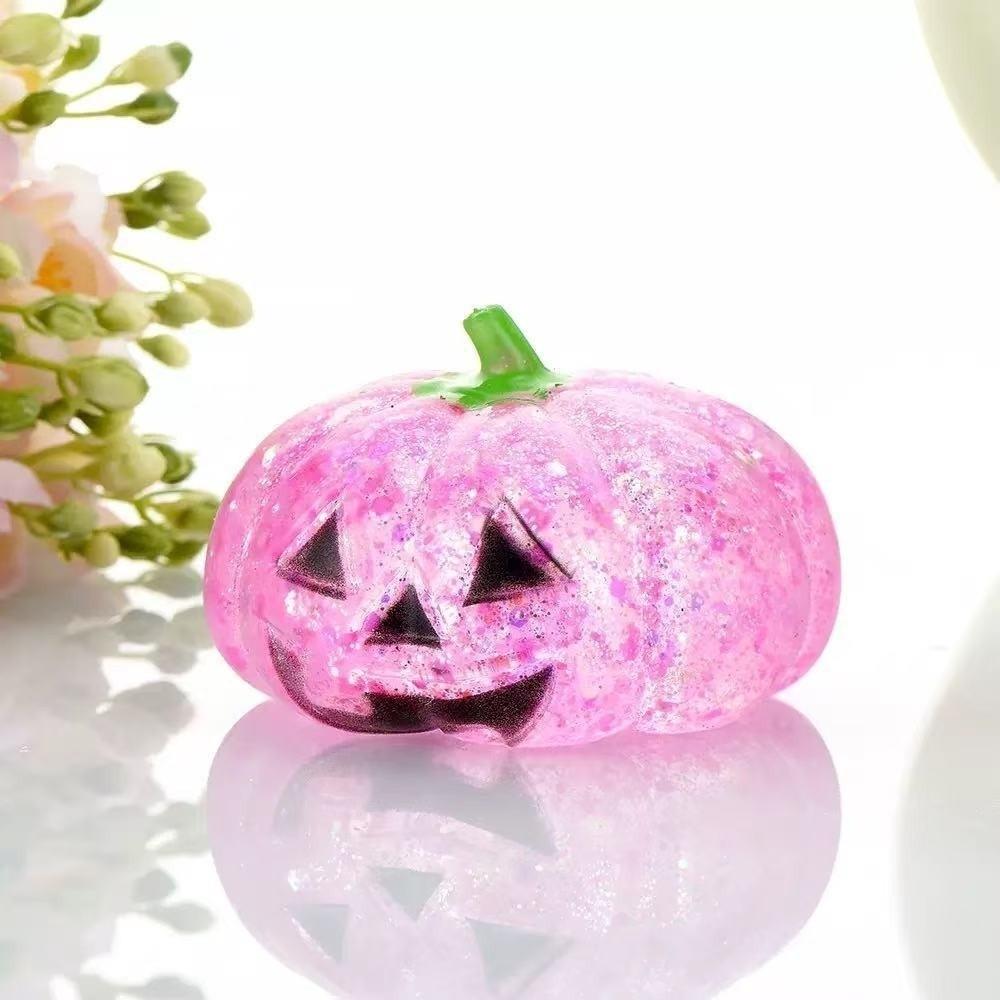 Soft Pumpkin Squeeze Toy Halloween Themed Maltose Slow Rising Slow Rebound Stress Toy Anxiety Relief Squeeze Stress Relief Toy