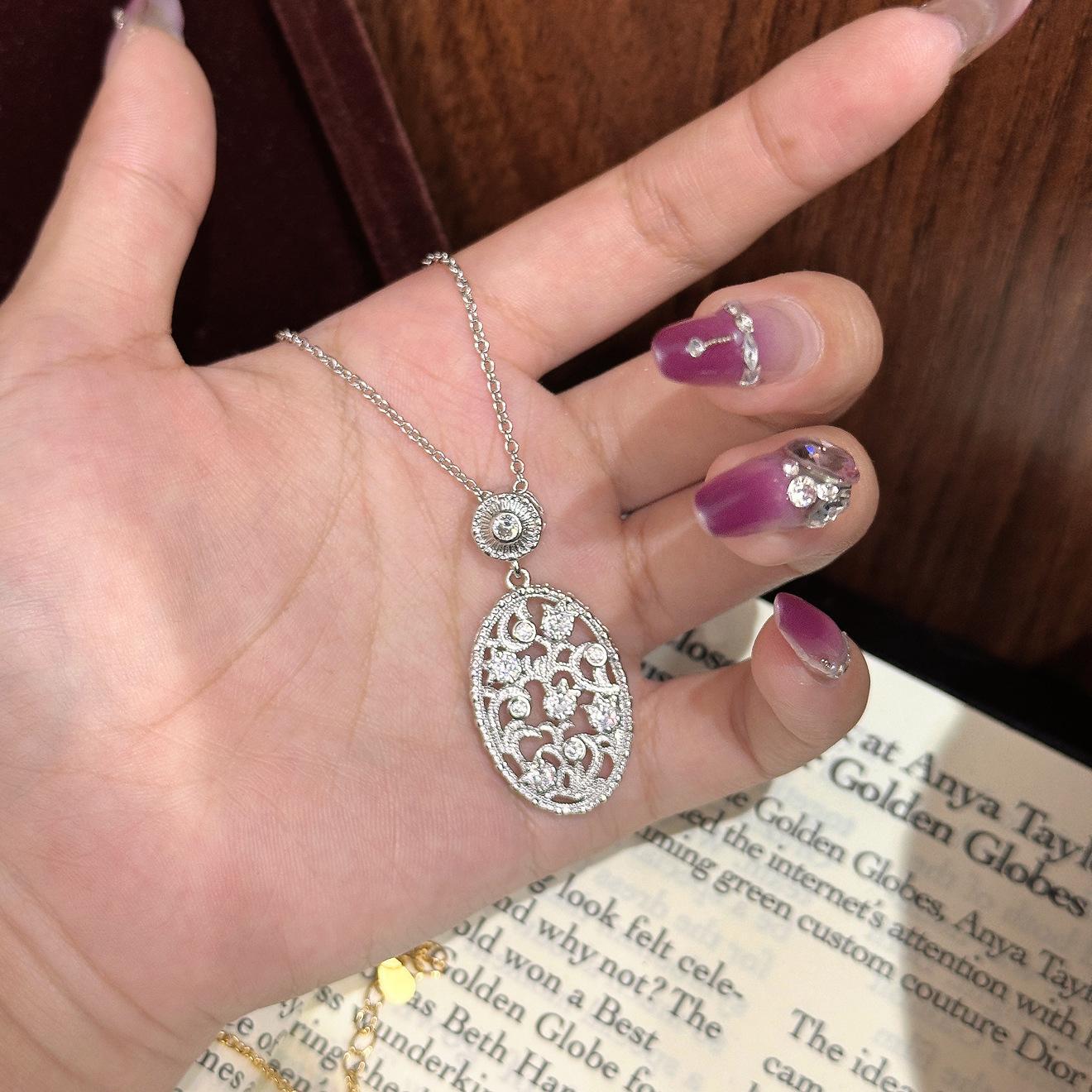 Итальянское плетение резной золотой шлифованный полый средневековый кулон-колокольчик ожерелье ретро дизайн темпераментная цепочка на ключицу