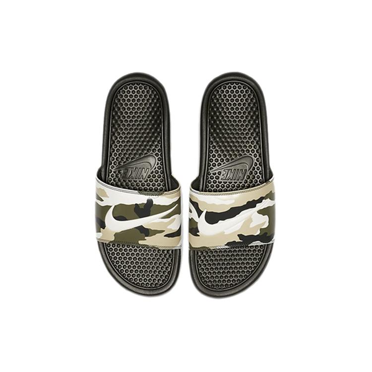 Nike Benassi Jdi Print Military Green Unisex Slippers 'Sequoia' 631261-301