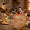 Lighted Fall Decorations for Home Thanksgiving LED Tabletop Decor, Maple Leaf Harvest Themed Wooden Desktop Centerpiece Centerpiece, Autumn