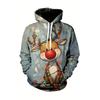 Autumn Winter Christmas Series 3D Digital Printed Men's Women's Loose Fitting Pullover Hoodies Fashionable Cartoon Long Sleeved Hoodies