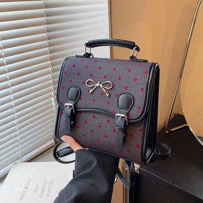College Style Polka Dot Fashion Backpack Bag Women's Summer New Backpack Versatile Leisure Travel Bag