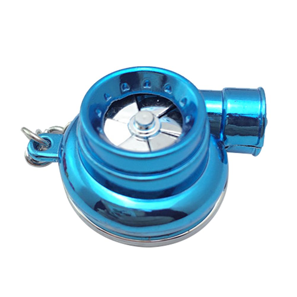 Mini Turbo Turbocharger Keychain Spinning Turbine Key Chain Ring Keyring Keyfob Car Keyring Car Interior Accessories