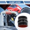 X AUTOHAUX 1 Set Inner Diameter 80mm/315" Length 76mm/299" Black Red Car Silicone Hose
