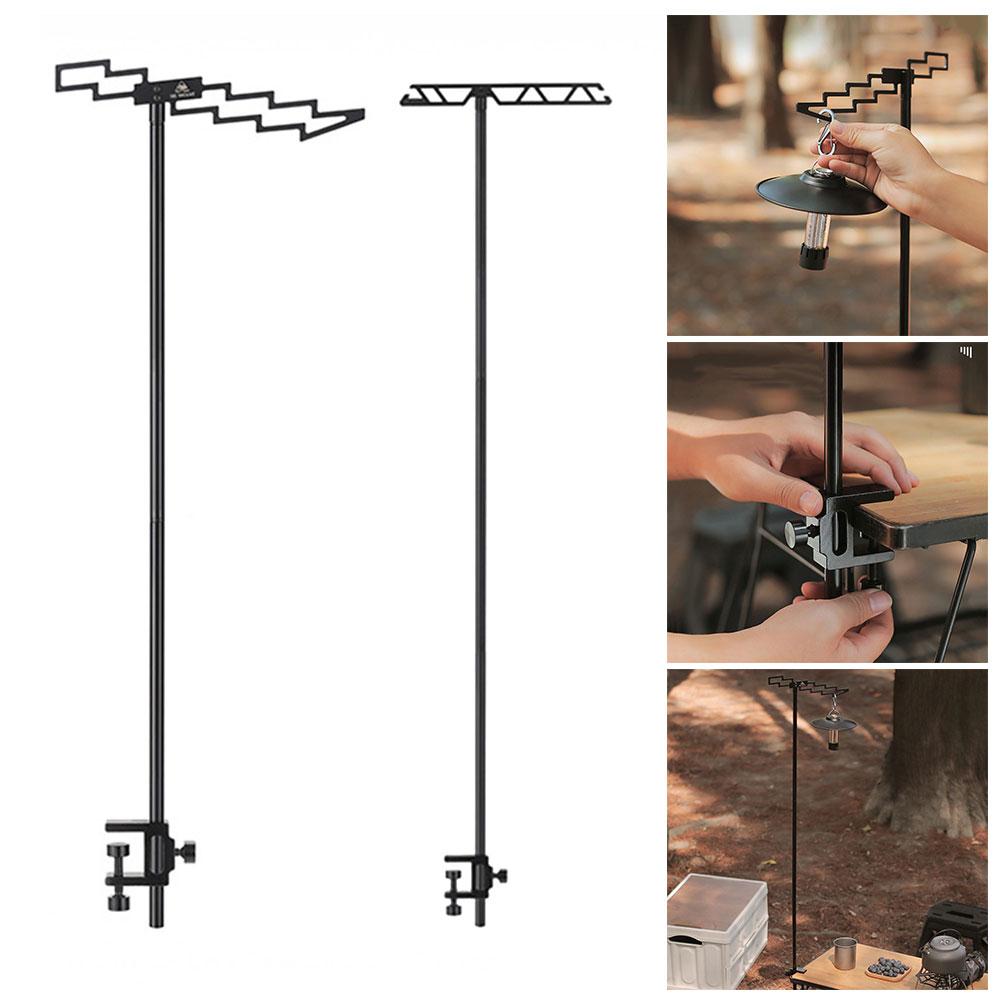 Portable Hanging Light Stand Holder Multi-purpose Desktop Lamp Holder Height Adjustable with Storage Bag for Outdoor Picnic