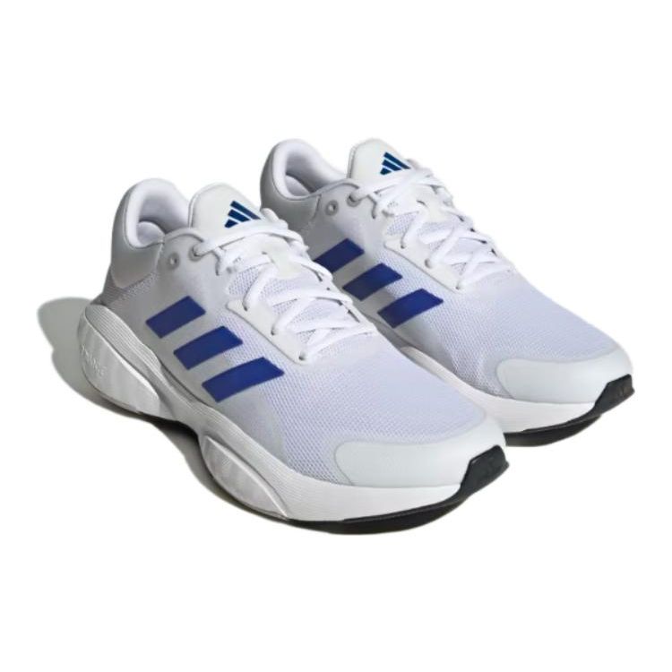 Adidas Response Comfortable Versatile Mesh Synthetic Leather Shock Absorbing Durable Low Top Casual Running Shoes Men sneaker White Blue HP5922