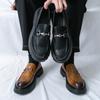 Moda Novo Masculino Moderno Sapatos Mocassins Aumentadores de Altura Casuais de Solado Grosso Resistentes ao Desgaste para Caminhada Viagem Sapatos de Couro Tamanhos 38-46 Sapatos Masculinos