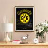 Bvb Soccer Team Stadium Theme Diamond Painting Round Diamond Mosaic Rhinestones Diamond Embroidery Craft Kit Wall Decor Without Frame