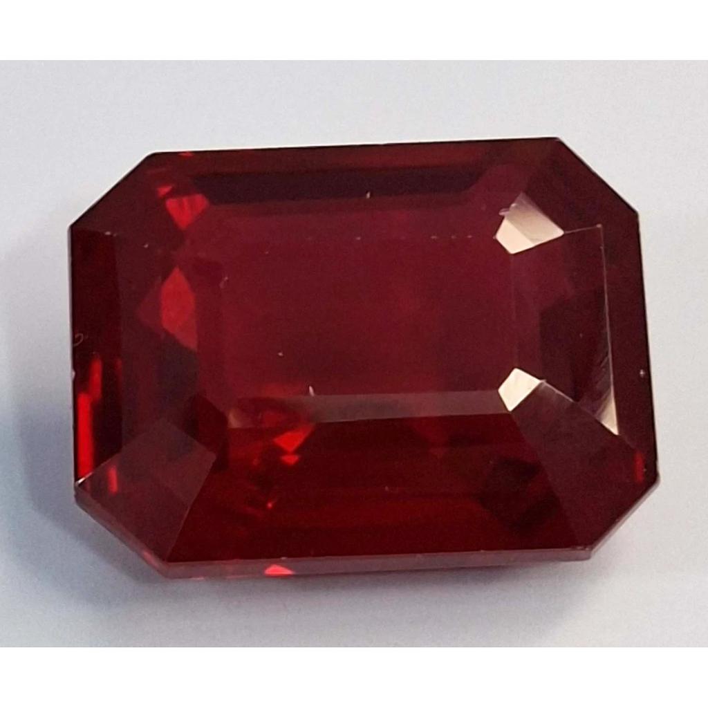 Mozambique Red Ruby Natural 36-38 Ct Emerald Cut Beautiful Certified Gemstone