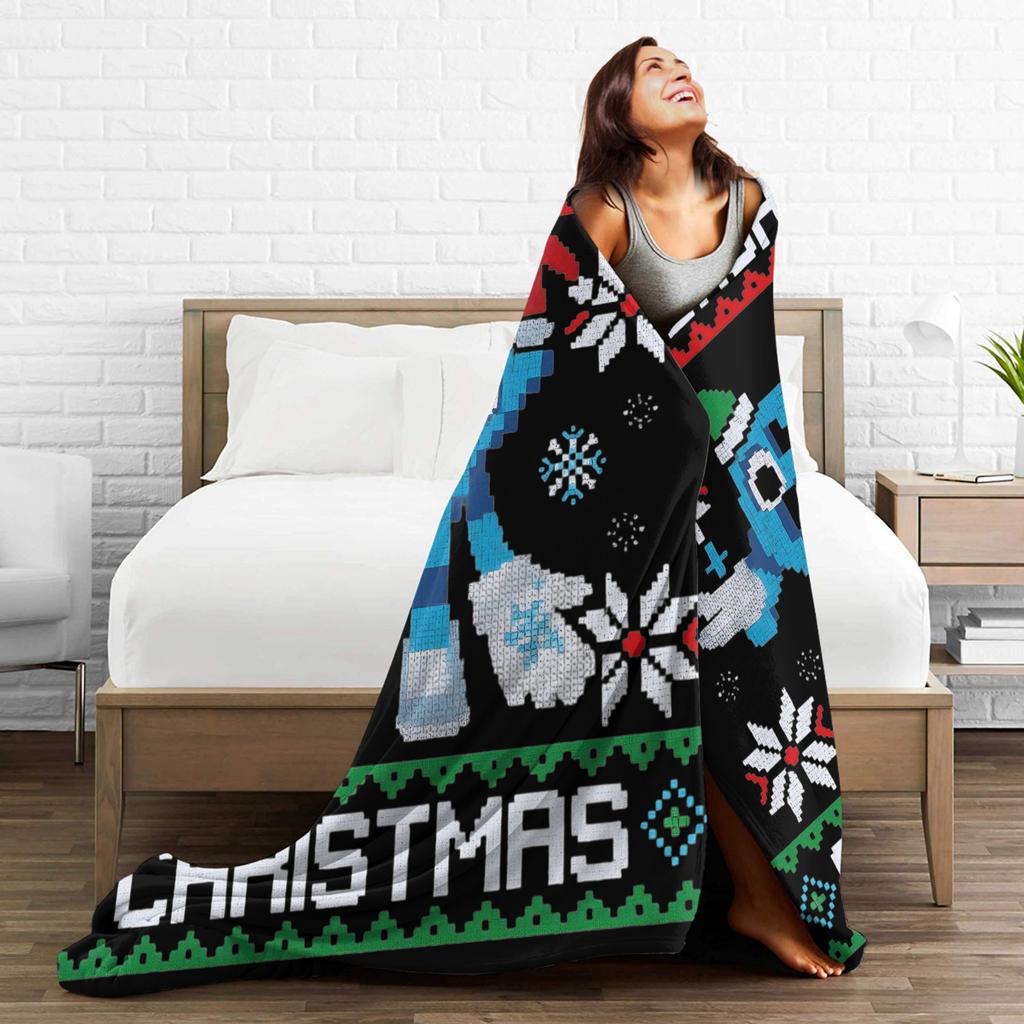 Funny Six Seven 6 7 Meme Flannel Blanket Winter Super Warm Bedding Throws Students Couch Bed Pattern Bedspread Sofa Bed Cover