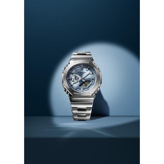 [Casio] G-Shock GM-2110D-2AJF Men's Watch, Silver/Sky Blue
