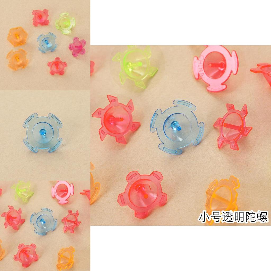 Plastic Hand Twist Transparent Gyroscope Toy For Kids Play And Collection