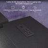 Scrivania a L con LED, Prese, USB, Scrivania per Computer Reversibile con Mensola, 107 x 80 x 90 cm, Nero