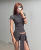 ODOR Tie Short Pants - Charcoal