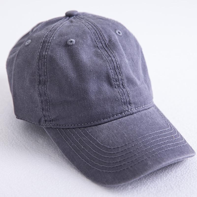 Retro and old washed baseball cap Men's trendy brand hat Women's spring and summer face small light board cap