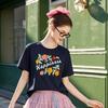 Bailuyu Women's Embroidered Round Neck T-Shirt