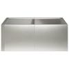 Retaining Wall 4 Pcs 100 X 100 X 30 Cm Stainless Steel Silver