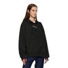 Fila Classic Loose Kangaroo Pocket Casual Letter Hoodie Long Sleeve Sweatshirt Women Sweatshirt Black F11W249215F-BK